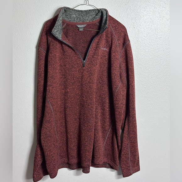 Eddie Bauer Men Knit Red Pullover Sweater size 2XL - Picture 1 of 9
